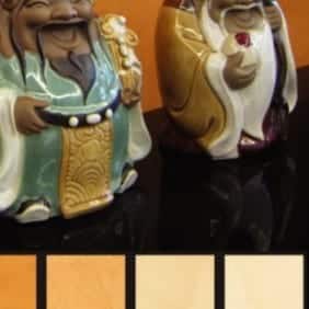 Gold venetian plaster wall-1